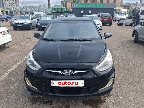 2013 Hyundai Solaris I, чёрный