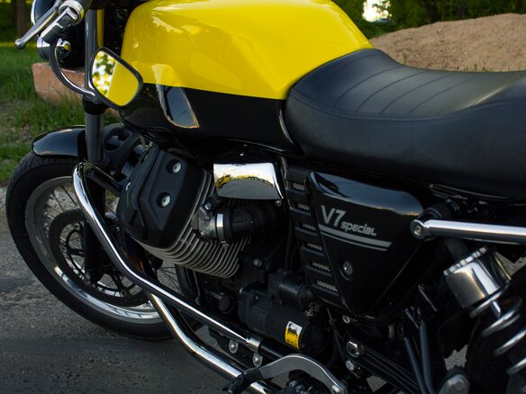 2013 Moto Guzzi V7 Spezial, жёлтый, 688000 рублей - вид 13