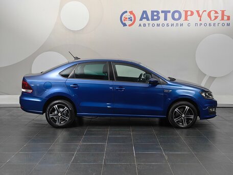 2018 Volkswagen Polo V Рестайлинг, синий, 1333000 рублей, вид 5
