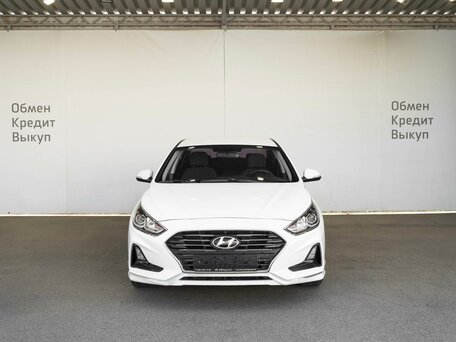 2017 Hyundai Sonata VII (LF) Рестайлинг, белый, 1599000 рублей, вид 5