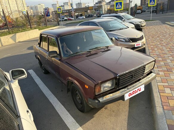 2006 Lada (ВАЗ) 2107, пурпурный, 125000 рублей - вид 1