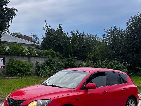 2006 Mazda 3 I (BK) Рестайлинг, красный