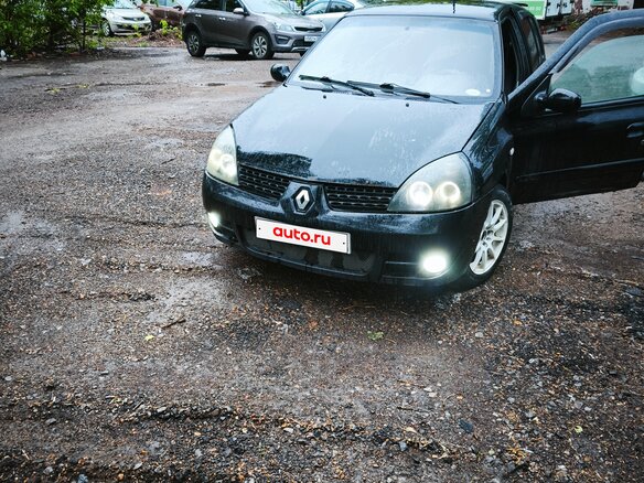 2002 Renault Clio II Рестайлинг, чёрный, 180000 рублей - вид 4