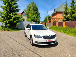 2014 Skoda Superb DSG II Рестайлинг, белый, 1899999 рублей, вид 3