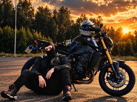 2021 Yamaha MT-09 (FZ-09), чёрный, 930000 рублей, вид 1