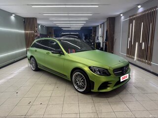 2019 Mercedes-Benz C-Класс 300 d IV (W205) Рестайлинг, синий, 3500000 рублей, вид 3