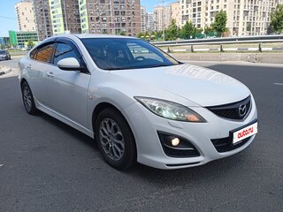 2011 Mazda 6 II (GH) Рестайлинг, белый, 809000 рублей, вид 3