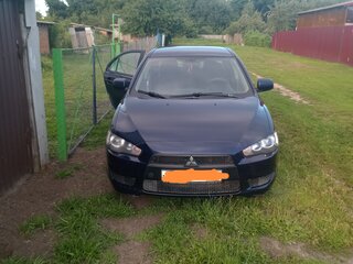 2014 Mitsubishi Lancer X Рестайлинг, синий, 720000 рублей, вид 2