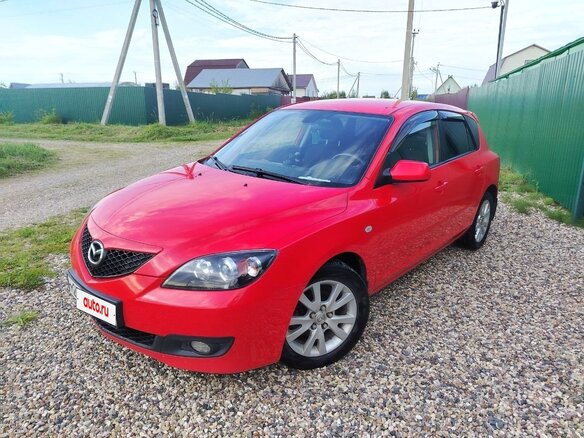 2007 Mazda 3 I (BK) Рестайлинг, красный, 550000 рублей