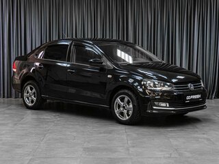 2017 Volkswagen Polo V Рестайлинг, чёрный, 1245000 рублей, вид 1