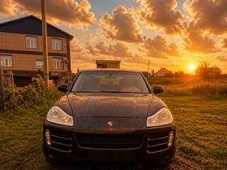 2008 Porsche Cayenne S I Рестайлинг (957), зелёный, 785000 рублей, вид 2
