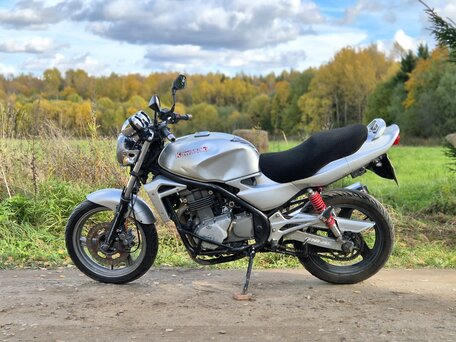 1998 Kawasaki ER-5, серебристый, 165000 рублей, вид 5