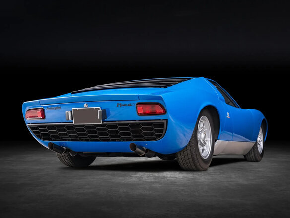 1967 Lamborghini Miura, синий - вид 11