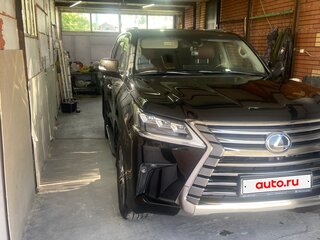 2016 Lexus LX 570 III Рестайлинг 2, чёрный, 7400000 рублей, вид 3