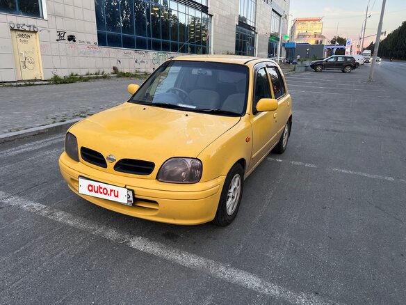 2001 Nissan March II (K11), жёлтый, 195000 рублей