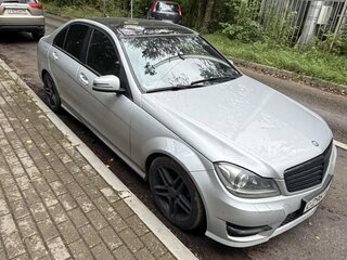 2011 Mercedes-Benz C-Класс 180 BlueEFFICIENCY III (W204) Рестайлинг, серебристый, 1300000 рублей, вид 2