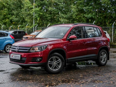 2014 Volkswagen Tiguan I Рестайлинг, красный, 960000 рублей, вид 1
