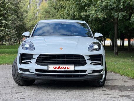 2021 Porsche Macan I Рестайлинг, белый, вид 2