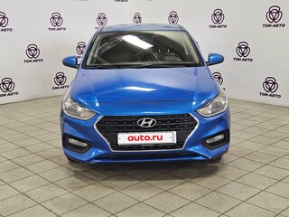 2019 Hyundai Solaris II, синий, 997000 рублей, вид 2