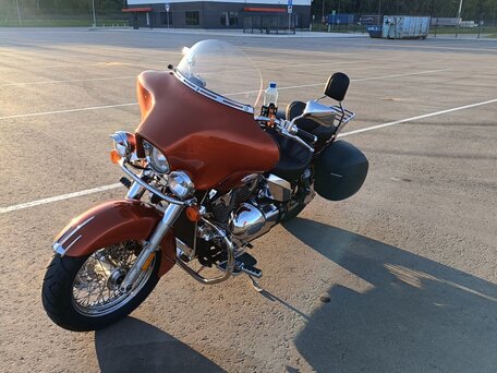2003 Honda VTX 1300, оранжевый, 570000 рублей, вид 2