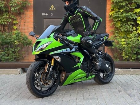 2013 Kawasaki ZX-6 Ninja, зелёный, 850000 рублей, вид 1