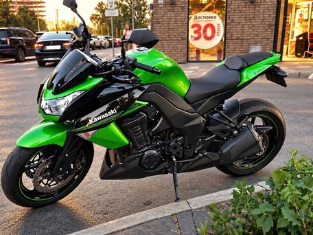 2011 Kawasaki Z 1000, зелёный, 650000 рублей, вид 4
