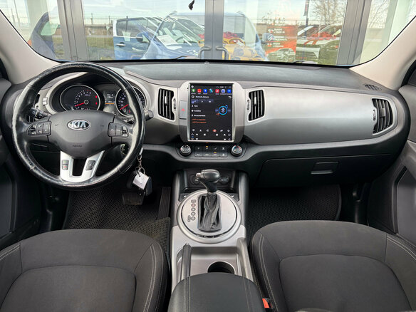 2014 Kia Sportage III Рестайлинг, синий, 1320000 рублей - вид 9