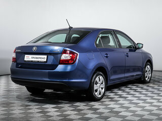 2017 Skoda Rapid I Рестайлинг, синий, 1250000 рублей, вид 5