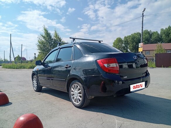 2014 Lada (ВАЗ) Granta I, чёрный, 450000 рублей - вид 5