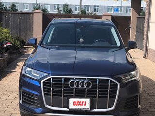 2021 Audi Q7 55 TFSI II (4M) Рестайлинг, синий, 8200000 рублей, вид 3