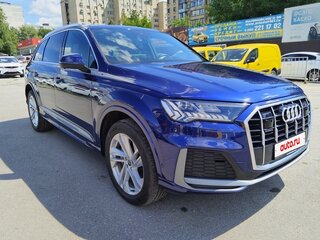 2021 Audi Q7 45 TDI II (4M) Рестайлинг, синий, 7250000 рублей, вид 1