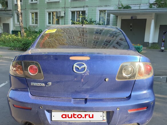 2006 Mazda 3 I (BK) Рестайлинг, синий, 420000 рублей - вид 2