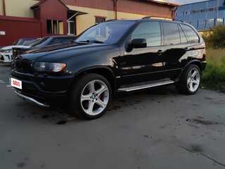 2002 BMW X5 4.6is I (E53), чёрный, 1150000 рублей, вид 3