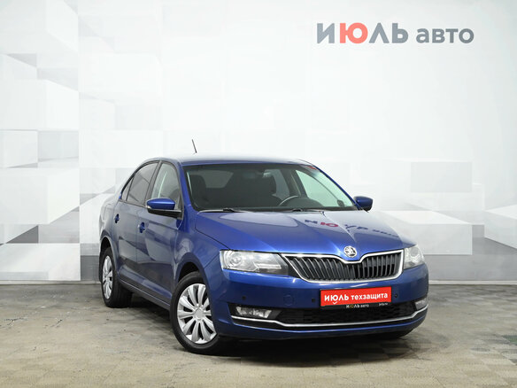 2017 Skoda Rapid I, синий, 1100000 рублей - вид 3