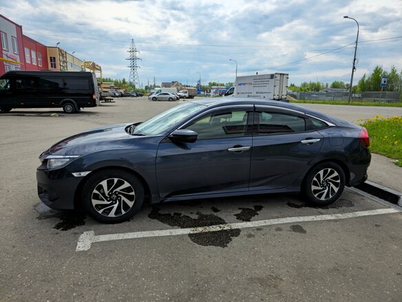 2018 Honda Civic X, синий, 1490000 рублей - вид 5