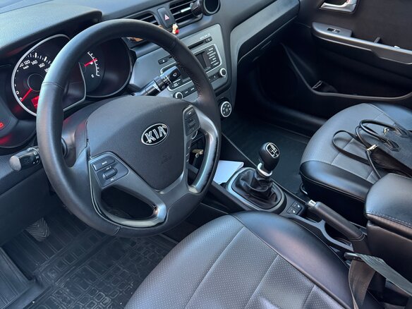 2016 Kia Rio III Рестайлинг, голубой, 925000 рублей - вид 6
