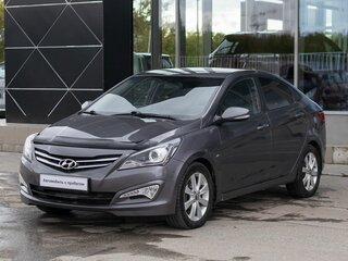 2014 Hyundai Solaris I Рестайлинг, серый, 850000 рублей, вид 1