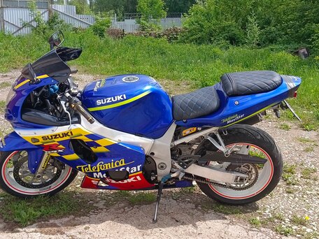 2002 Suzuki GSX-R 600, синий, 365000 рублей, вид 3