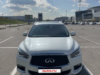 2017 Infiniti QX60 I Рестайлинг, белый, 3100000 рублей, вид 2