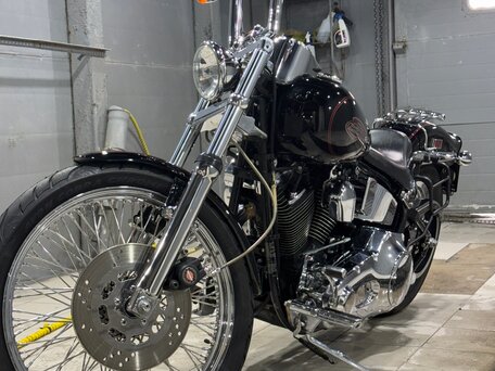 1998 Harley-Davidson Softail Custom, чёрный, 2000000 рублей, вид 1