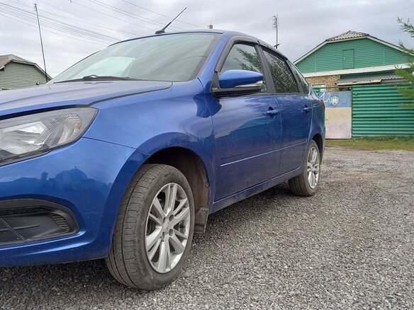 2022 Lada (ВАЗ) Granta I Рестайлинг, синий, 755000 рублей - вид 2