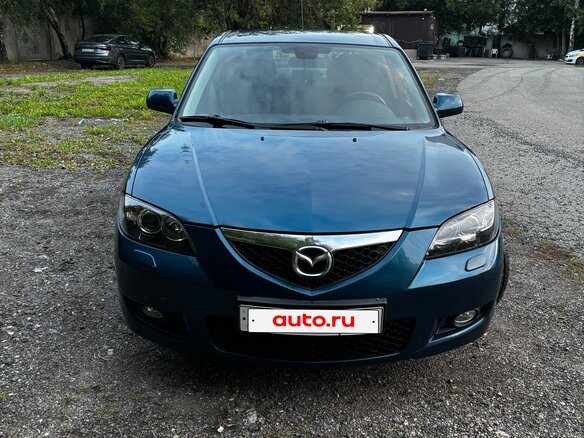 2007 Mazda 3 I (BK) Рестайлинг, синий, 620000 рублей - вид 2