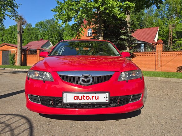 2007 Mazda 6 I (GG) Рестайлинг, красный, 425000 рублей