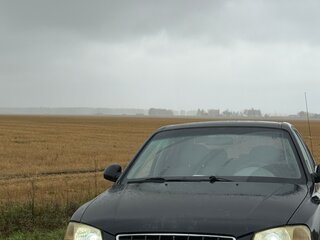 2008 Hyundai Accent ТагАЗ II, чёрный, 390000 рублей, вид 1