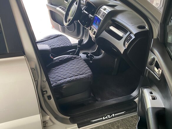 2005 Kia Sportage II, серебристый, 680000 рублей - вид 6