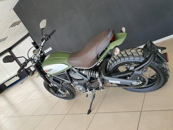 2016 Ducati Scrambler 800, зелёный - вид 9