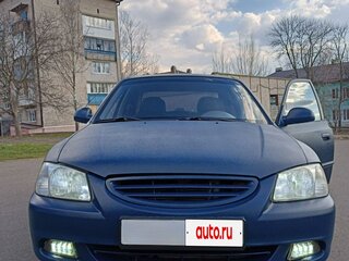 2005 Hyundai Accent ТагАЗ II, синий, 310000 рублей, вид 2