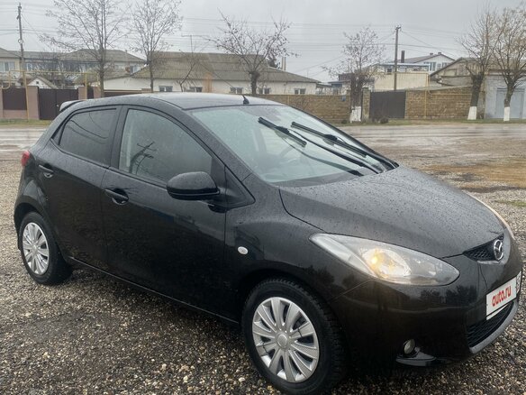 2008 Mazda 2 II (DE), чёрный, 630000 рублей - вид 1
