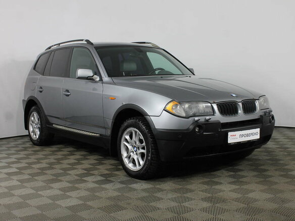 2004 BMW X3 25i I (E83), серый - вид 1