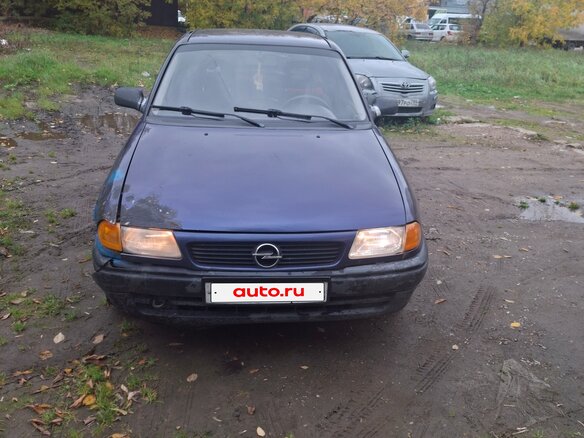 1997 Opel Astra F, синий, 100000 рублей - вид 1